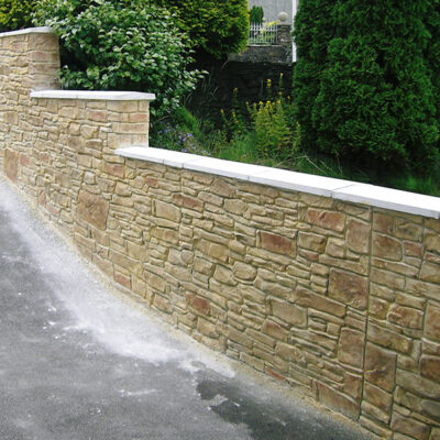 Wallcrete realistic stone built wall