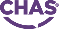 Chas logo purple Reading